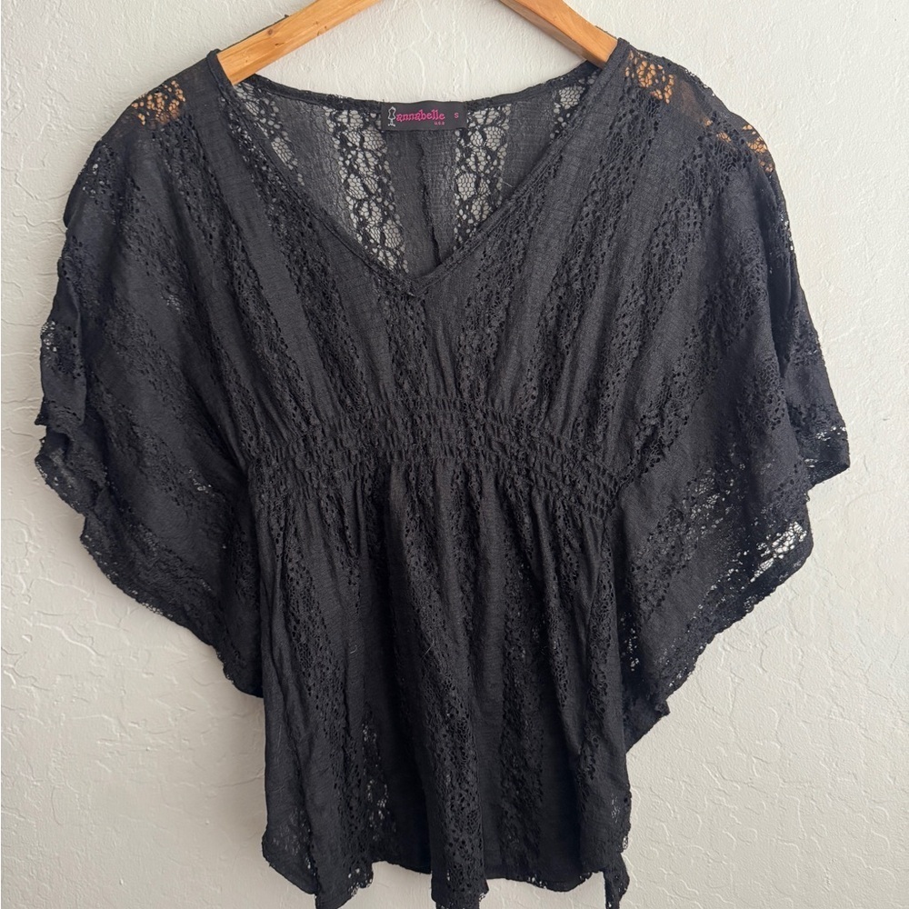 Annabelle Black Lace Chemise Size Small - Picture 3 of 3